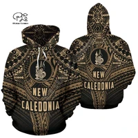 new caledonia french polynesian country flag tribal culture retro tattoo tracksuit menwomen 3dprint casual pullover hoodies x1