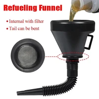 2 in 1 refueling funnel with strainer can spout oil water fuel petrol diesel gasoline for auto car motorcycle bike truck atv