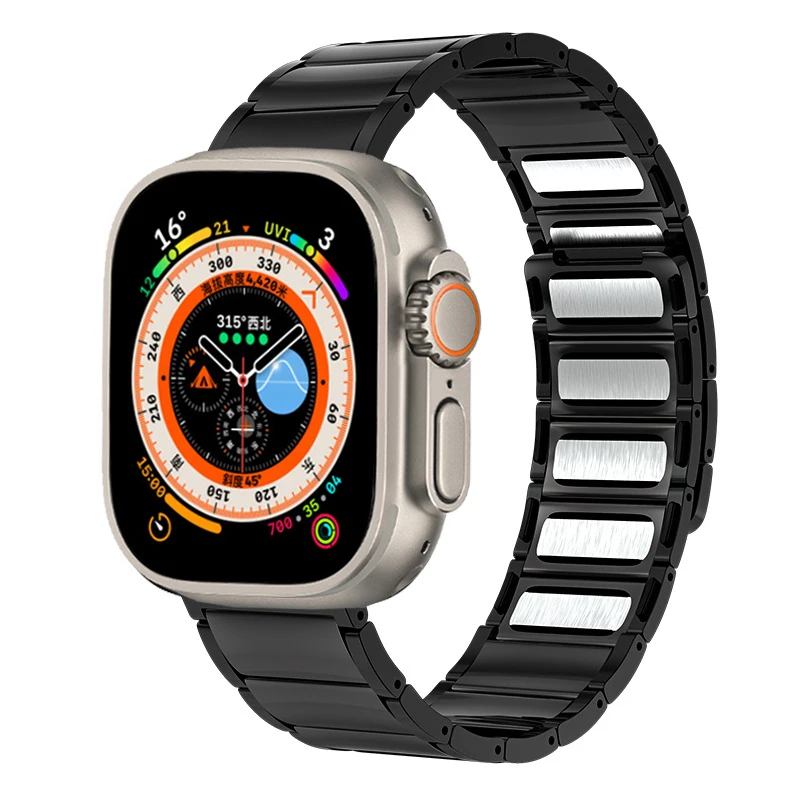 Latest Stainless Steel for Apple Watch 8 45mm 41MM Magnetic Strap Bracelet for Iwatch Ultra 49MM 7 6 5 4 SE 44MM 40MM 42MM 38MM