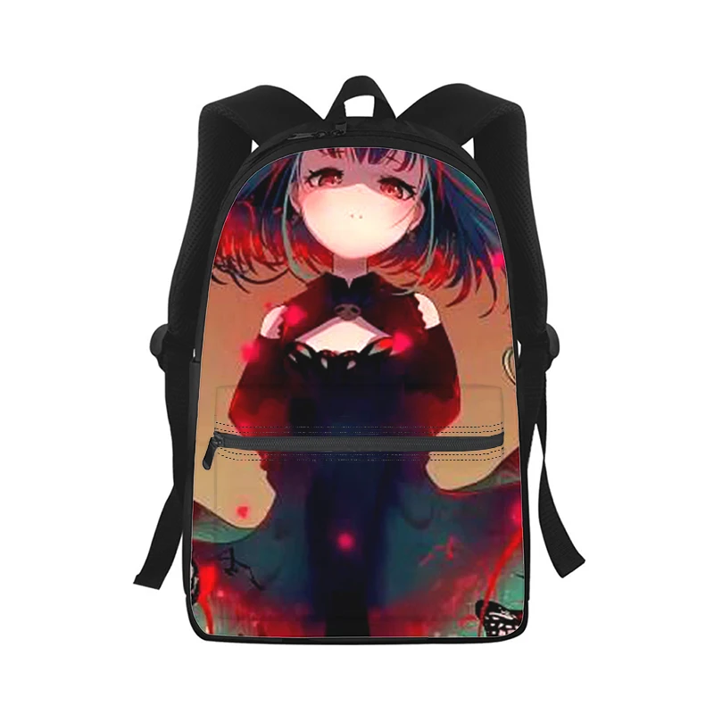 Uruha Rushia Men Women Backpack 3D Print Fashion Student School Bag Laptop Backpack Kids Travel Shoulder Bag