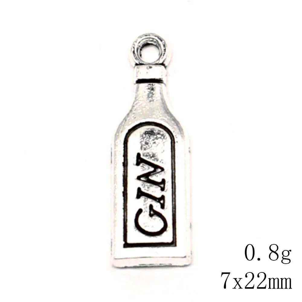 Подвеска в виде бутылки для мужчин 20 шт. 7x22 мм