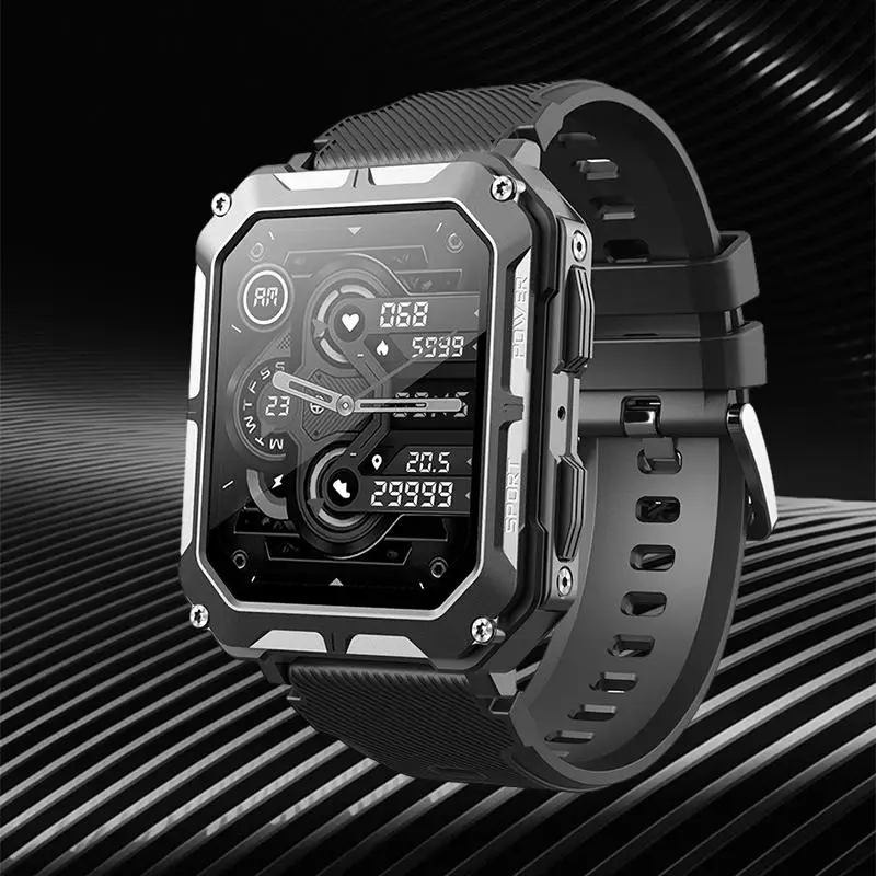 

C20pro Smart Watch: The Ultimate Bluetooth Calling and IP68 Waterproof Device with a 1.83-Inch Screen, Compatible with Dafit App