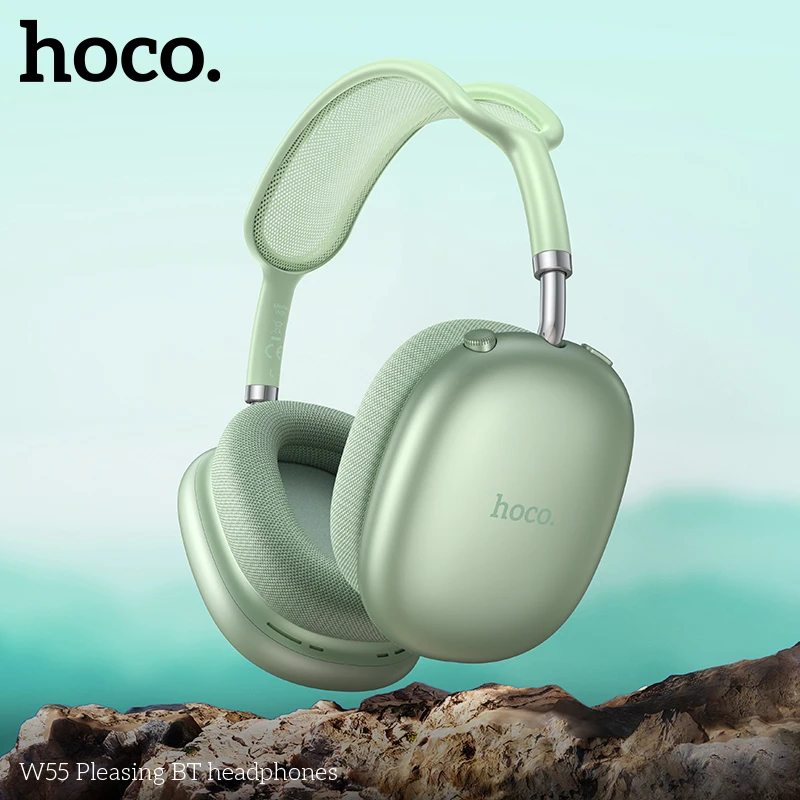 Фото HOCO W55 Наушники-вкладыши Bluetooth Беспроводные музыкальные наушники Микрофон Hi-Fi Аудио гарнитуры Стереозвук Спортивные наушники 40 мм AUX TF №5