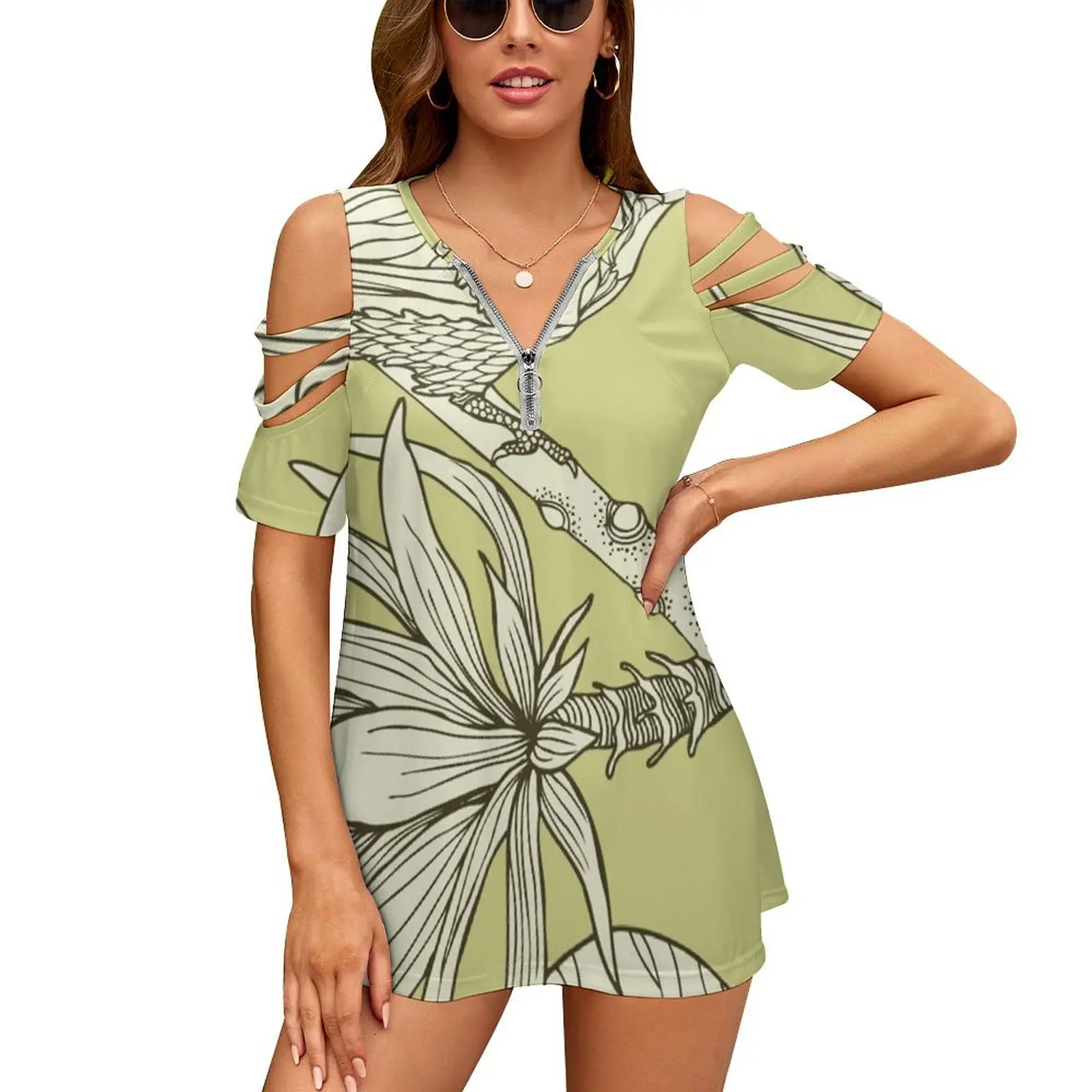 Футболка женская с коротким рукавом пикантная Клубная Модная рубашка