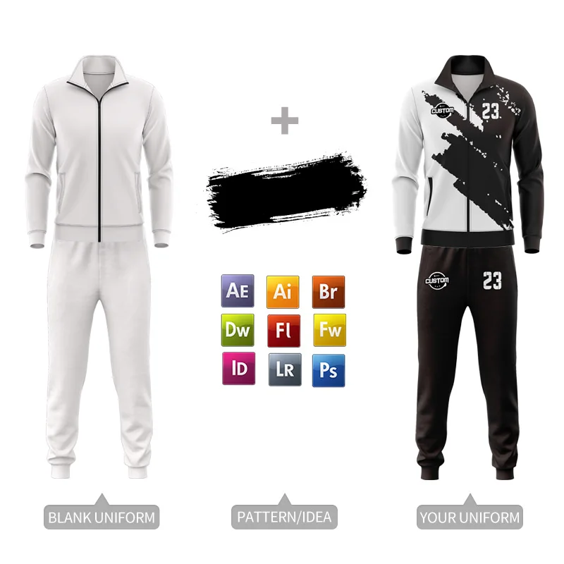 Wholesale Custom Winter Adults Soccer Tracksuit Polyester Football Training Set Plus Size Men'S Jackets W040 |