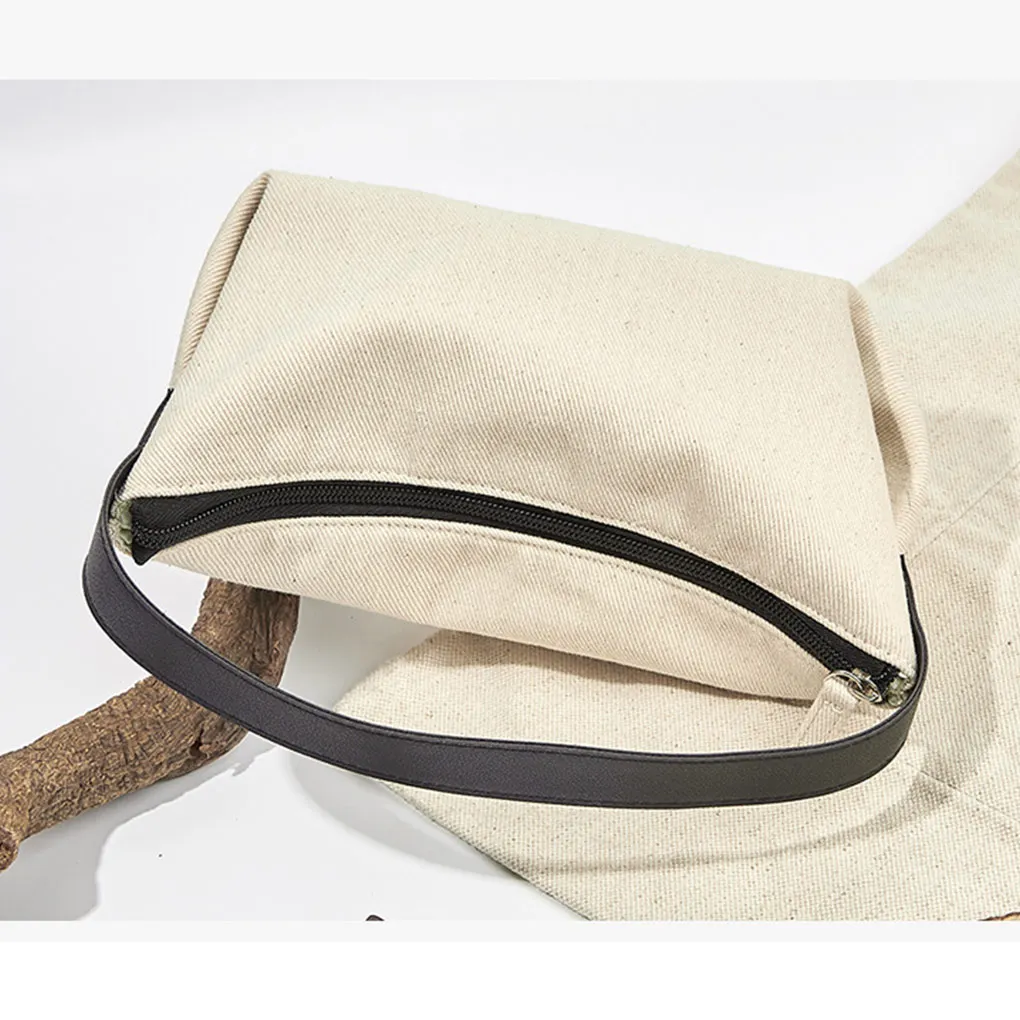 

Handbag Storage Fashion Canvas Casual Personalized Pouch Fashionable Cosmetic Traveling Zipper Bag Hand-held Cases
