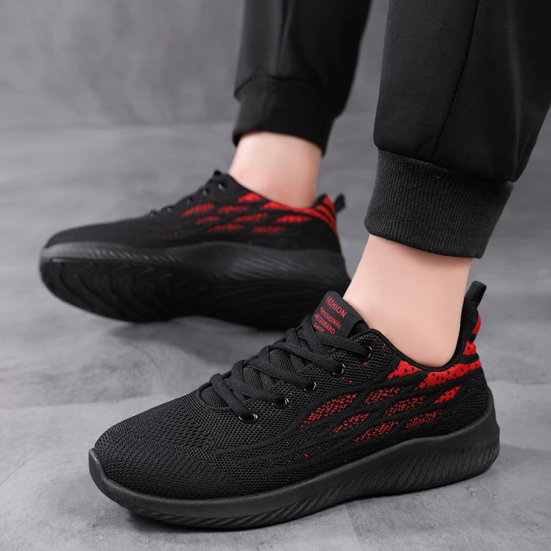 Sneakers Men's Fashion Running Shoes Breathable Casual Multi-Sport Tennis Shoes Breathable Mesh Men's Shoes