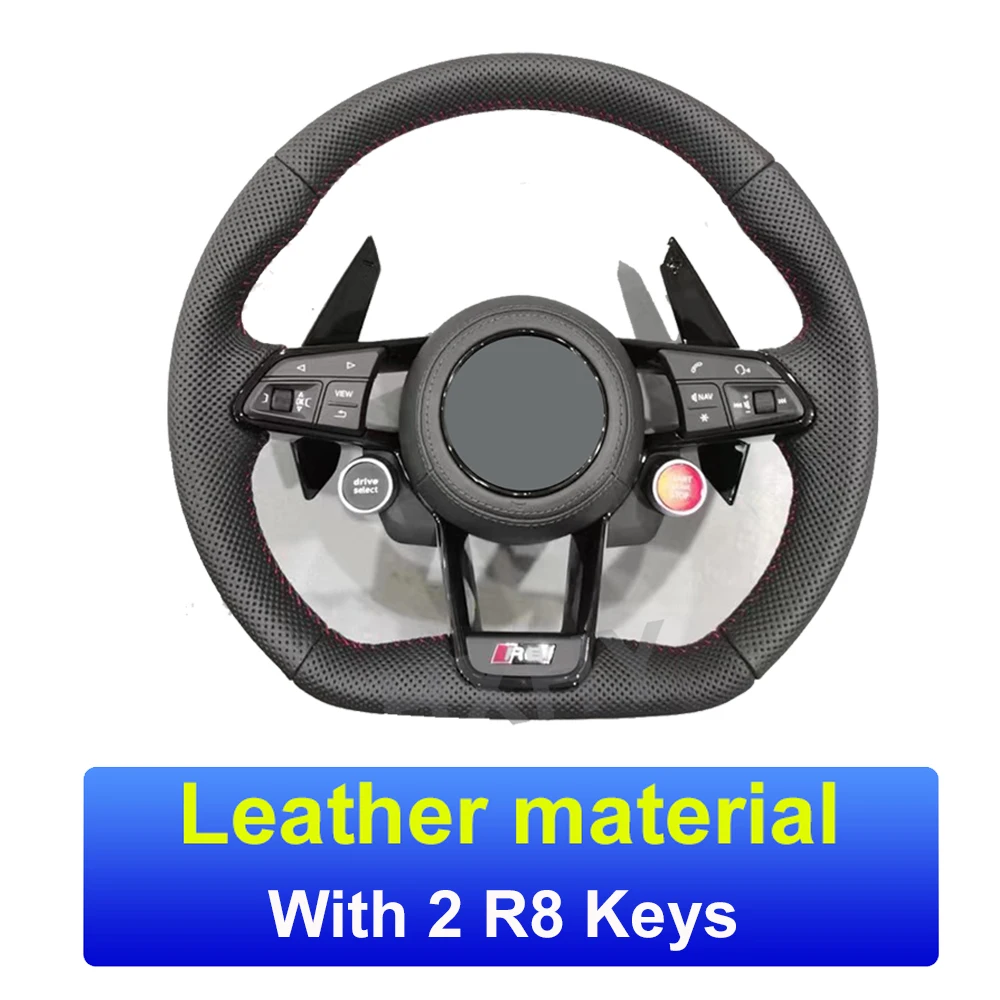 

Обновленное карбоновое волокно, искусственная Алькантара R8, кожаное рулевое колесо для Audi RS A3 A4L A5 A6L A7 Q2 Q3 S4 S5 S7 8V B8 C7 под заказ