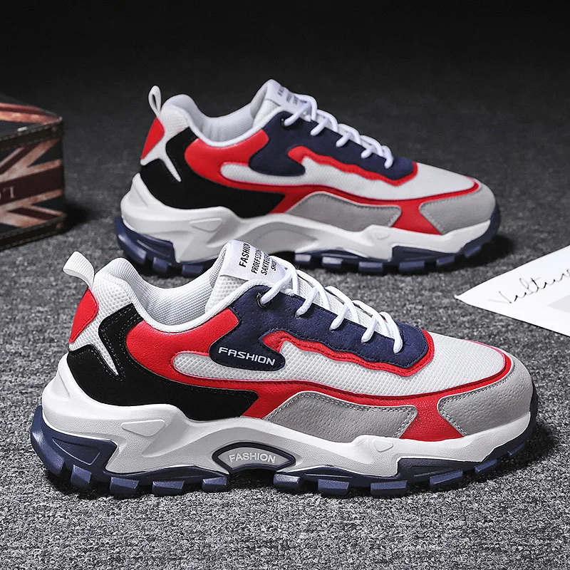 

New Men Shoes Casual Sneakers Lithe Thick Bottom Buffer Damping Mesh Tennis Student Running Jogging Footwear Outdoor Travel