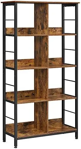

8-Compartment Bookshelf, 4-Tier Bookcase with 8 Open Slots, Display Storage , for Office, Living Room, Bedroom, 31.5 x 13 x 58.7