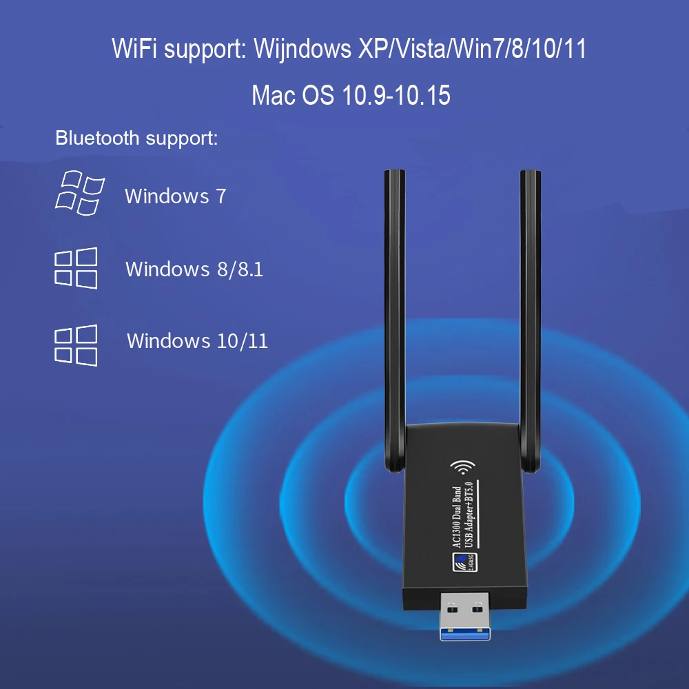 USB 3 0 WiFi 1300 Мбит/с Bluetooth 5 |