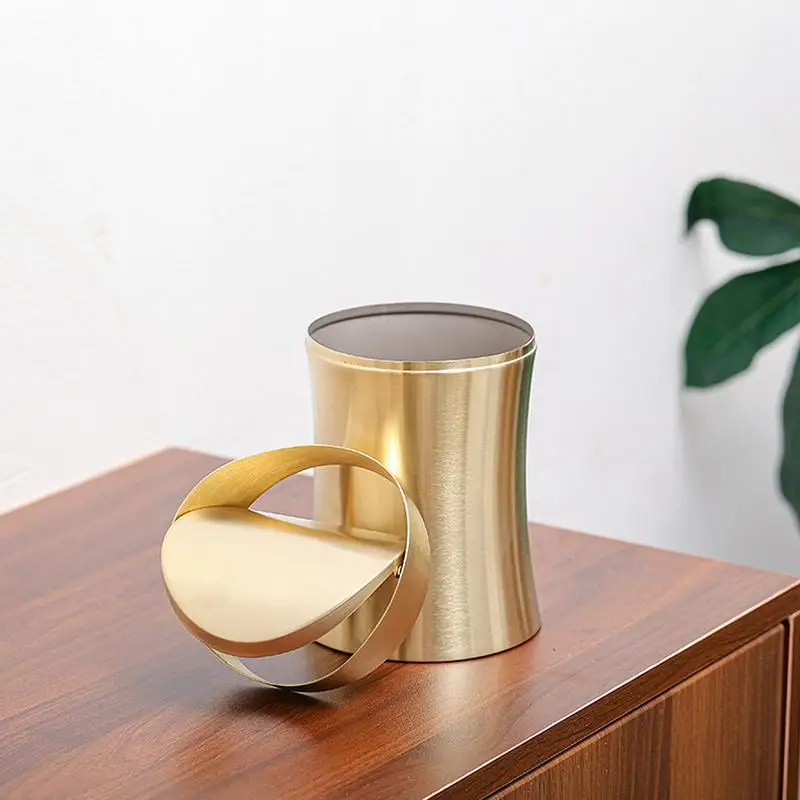 304 настольная мусорная корзина из нержавеющей стали л маленькая креативная