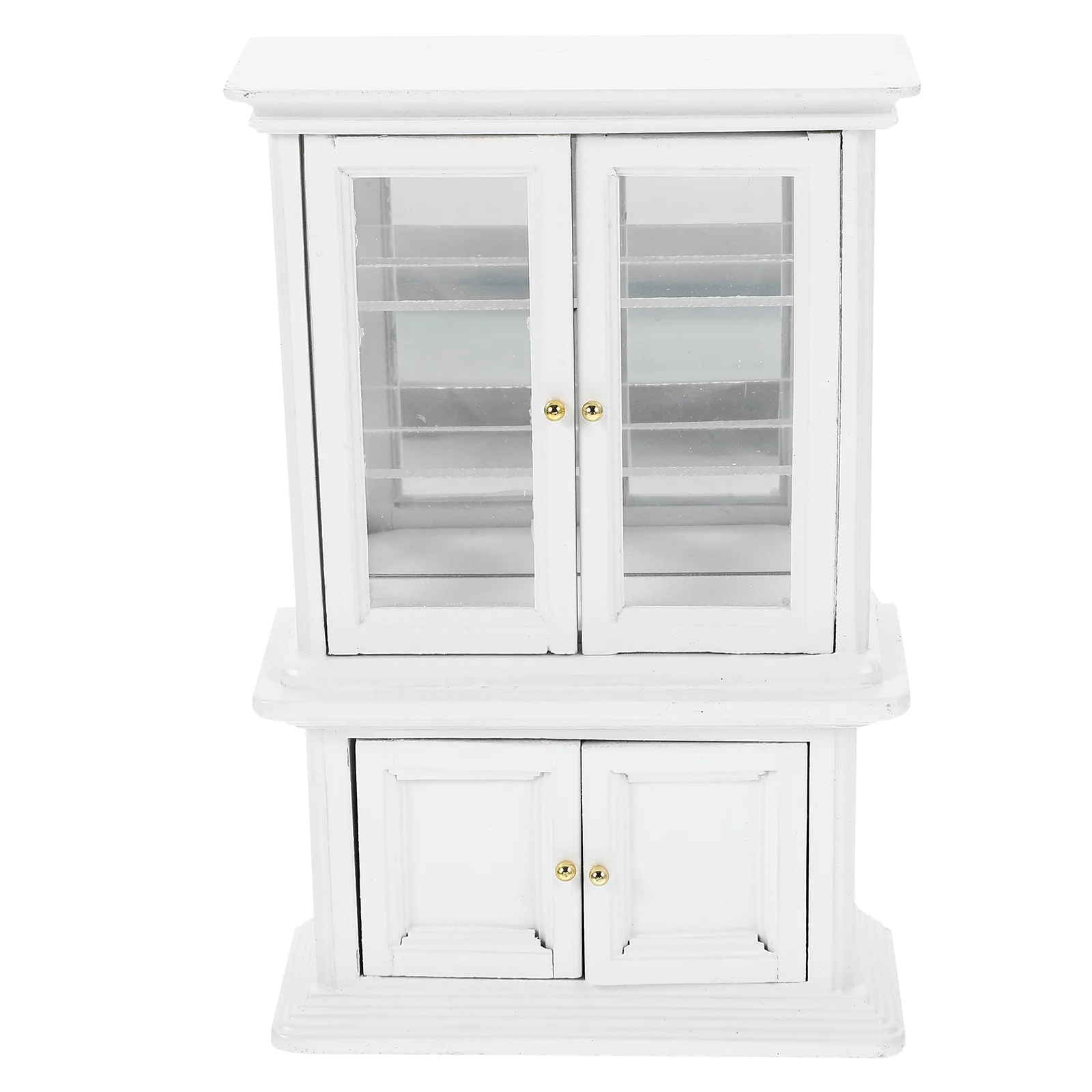 

Decorations Mini Wooden Cabinet Model Miniature House Furniture Accessories White