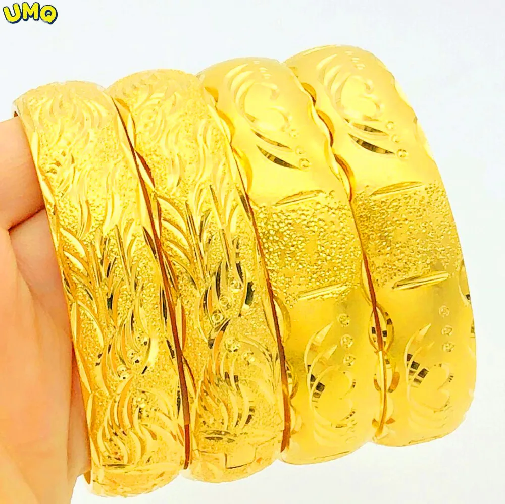 

Vietnamese Gold Jewelry Will Not Fade for a Long Time Bride Wedding Simulation Dragon and Phoenix Bracelet Female 999 Authentic