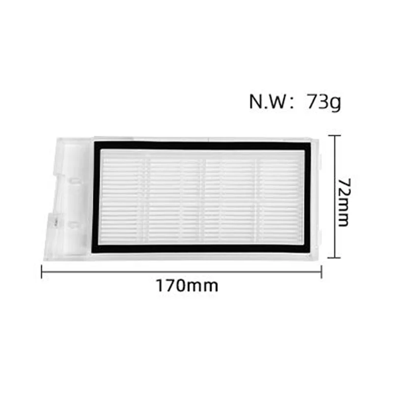 4 шт. сменные аксессуары для фильтра Hepa робота-пылесоса Xclea H30/H40/PLUS QYSDJ01