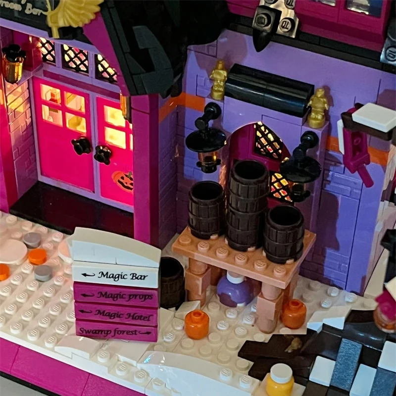 Строительные блоки серии Street View Сборная модель волшебного магазина игрушка