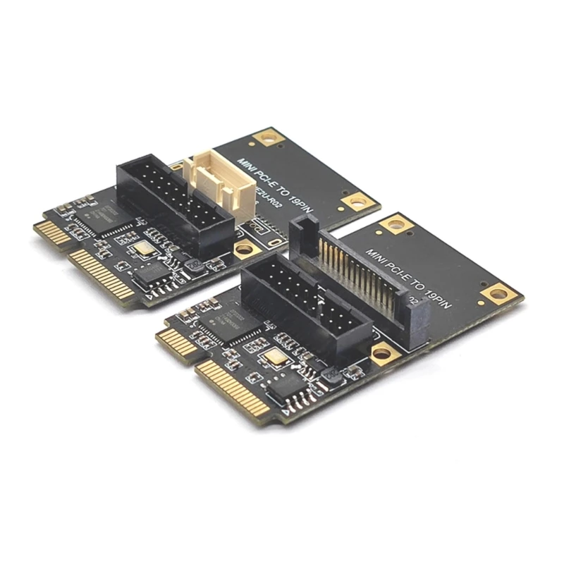 

Мини PCI-Express на 19pin USB3.0 плата расширения MINI PCI-E к USB 3,0 адаптер карта расширения 15pin Sata/4Pin питание