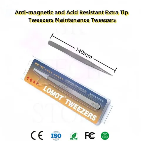 1 шт. SS-SA прецизионный антимагнитный пинцет супер-жесткий пинцет с дополнительным наконечником стальной изогнутый прямой наконечник пинцет для ремонта телефона ручной инструмент