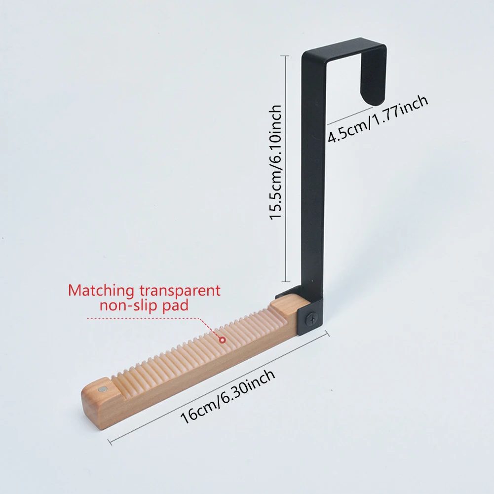 Металлический и деревянный дверной крючок для вешалки одежды Деревянный