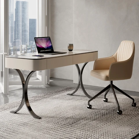 Роскошный очень простой итальянский стол, маленький семейный офисный стол, дизайнерский стол для спальни, высококачественный компьютерный стол для рок-доски