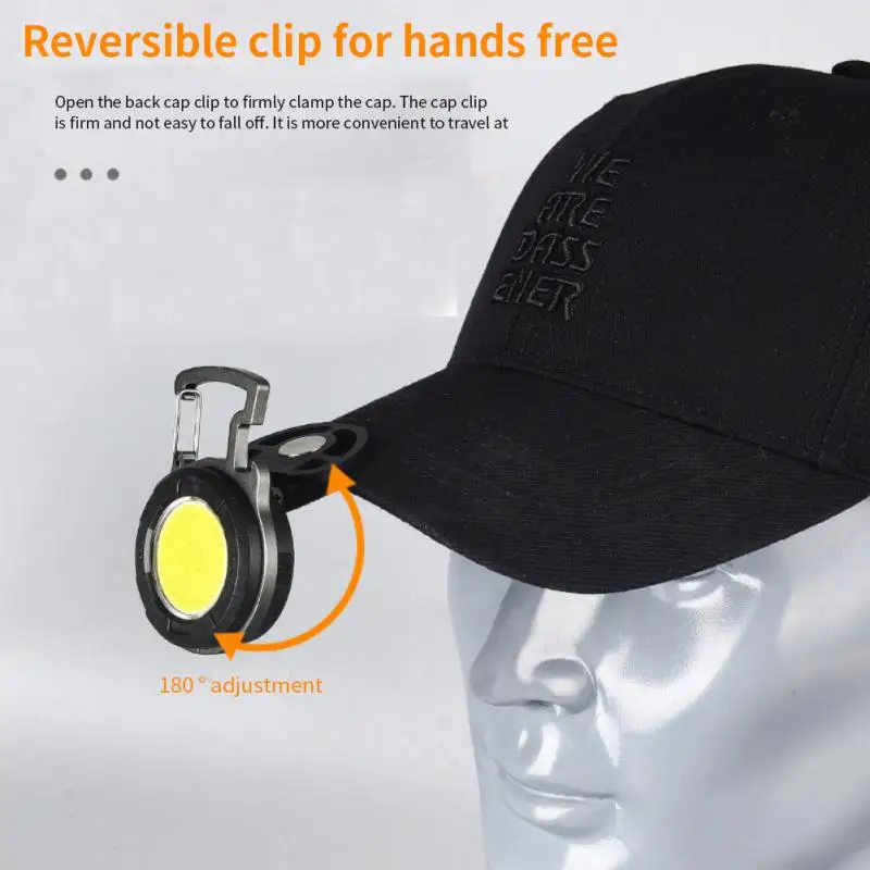 

Lithium Battery Hung Lantern LED 650mah Bottle Opener Angle Adjustment Cap Clip Light Inspection Light 180° Adjustable Bracket
