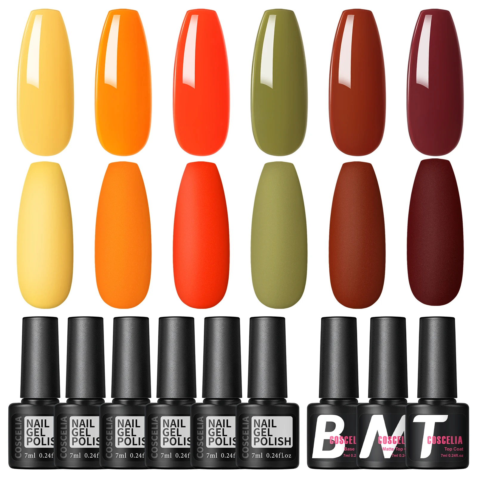 Гель для ногтей COSCELIA 6-цветный