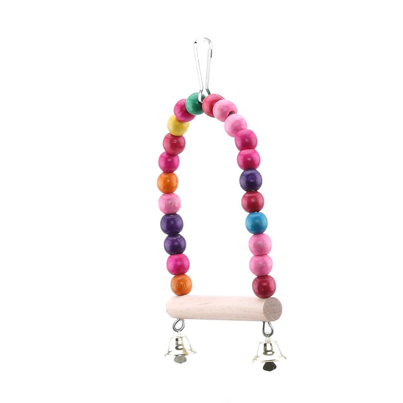 Разноцветные попугаи 10 5*19 см игрушки качели для птиц упражнения скалолазания