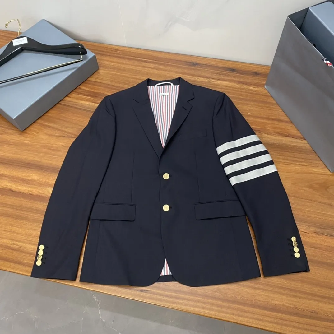 

Мужской классический пиджак в полоску, 4 бара, 2023 ТБ