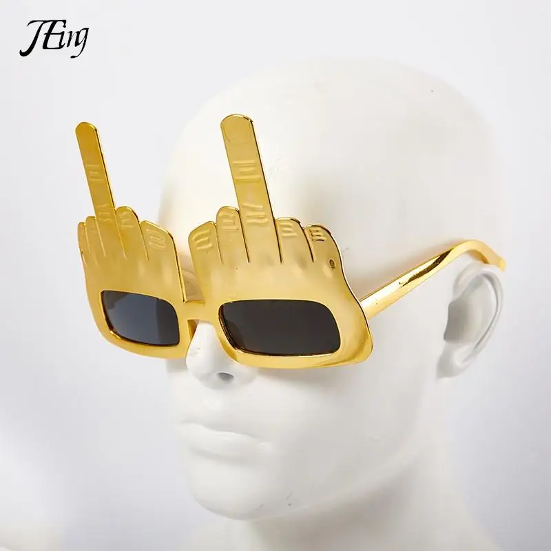 

Creative Vertical Middle Finger Glasses Decoration Props Funny Sunglasses Dance Party Performance Selfie Props Eyeglasses