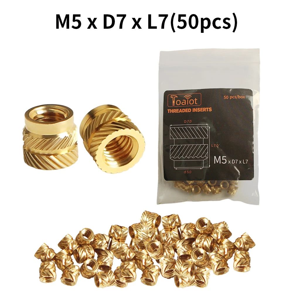 

Латунные резьбовые вставки toaiot M2 M2.5 M3 M4 M5 M6