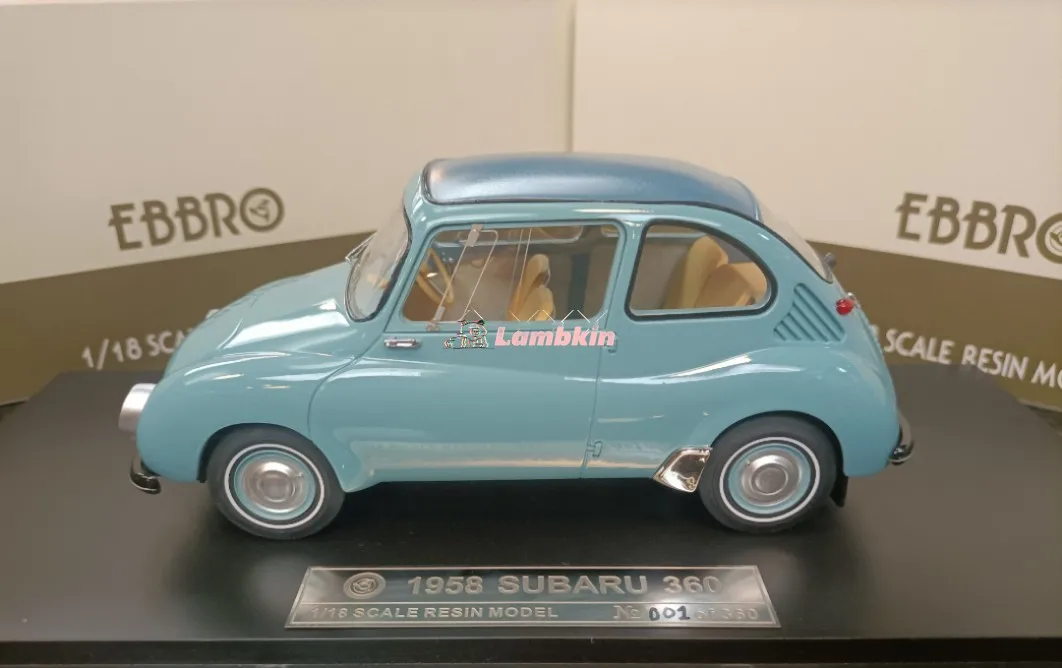 Ebbro 1:18 для Subaru Resin Mini Beetle Классическая модель автомобиля 360 1958 коллекция синих