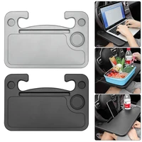 car steering wheel tray eating laptop desk with phone holder car travel table hook on coffee drink food holder table accessories
