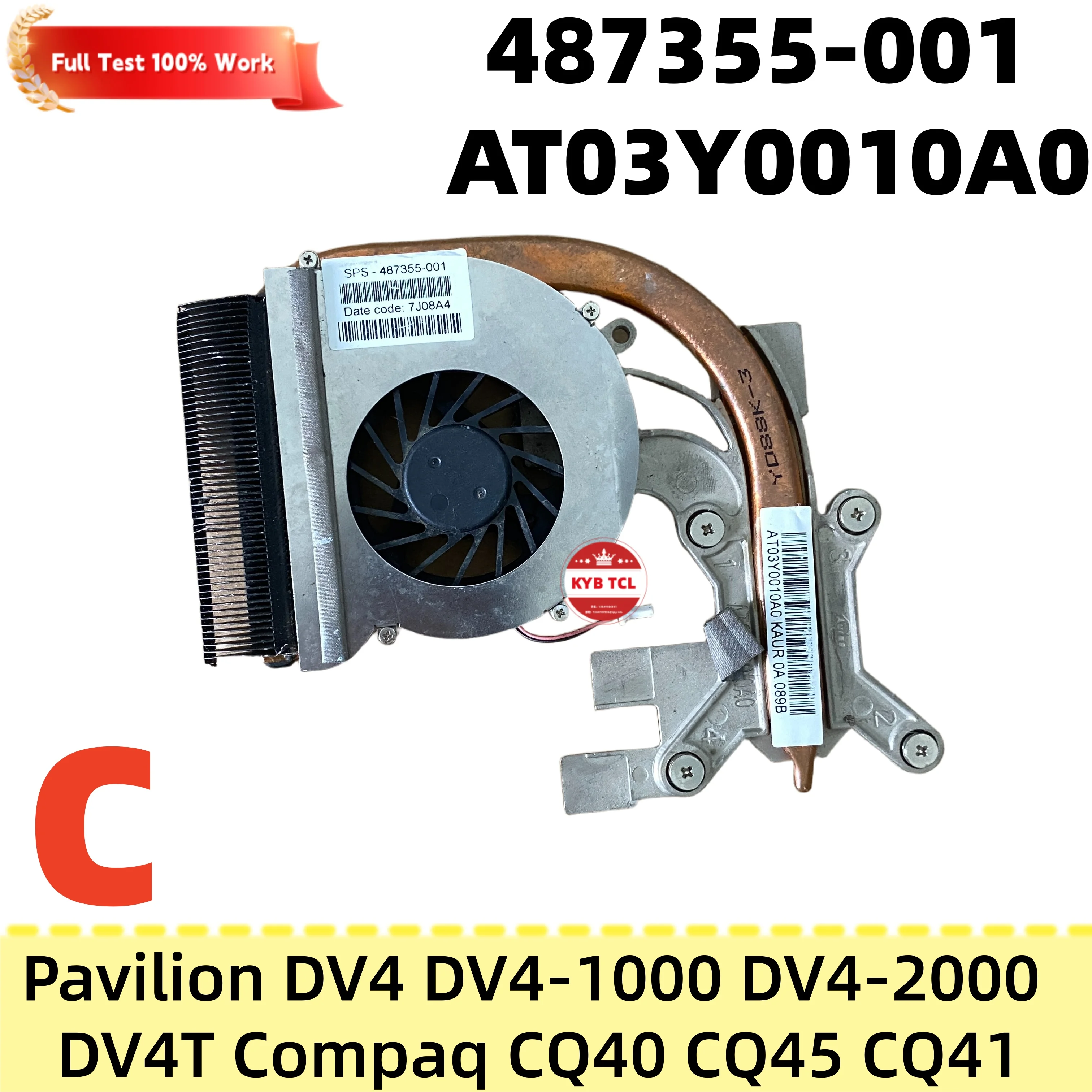 Фото LS-4101P LS-4102P 486844-001 487355-001 DA280004FS0 F0 DC02000IQ00 USB-плата или разъем питания DC IN, вентилятор с радиатором, плата кнопки питания для HP Pavilion DV4 DV4-1000 DV4-2000 DV4T Compaq CQ40 CQ45 CQ41 №4