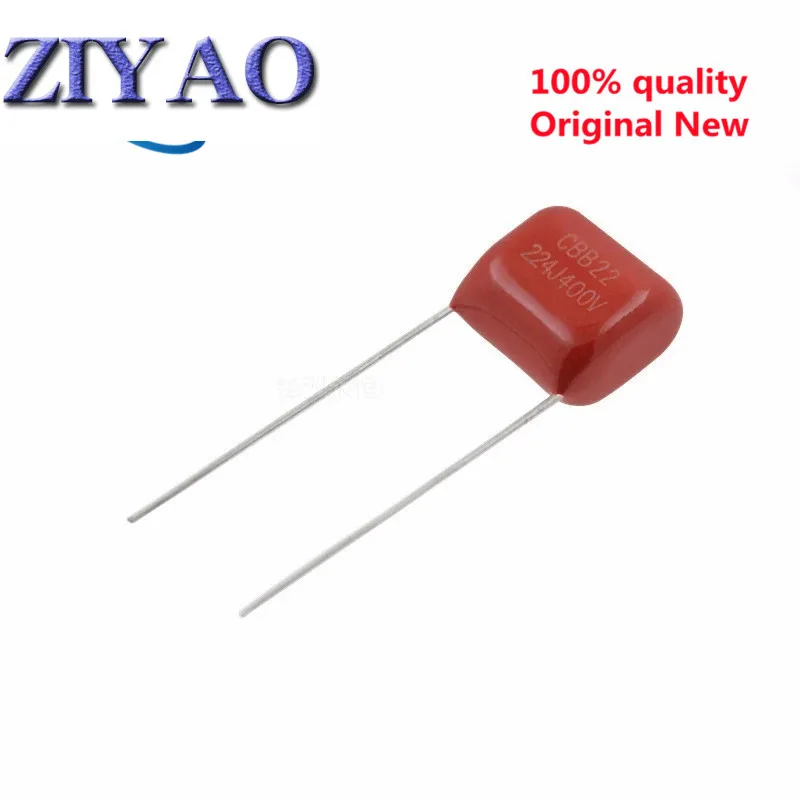 

20PCS 400V224J 400V 0.22UF 220NF 400V 224J 224 CBB P10 Polypropylene film capacitor