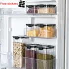 Прозрачный герметичный контейнер, квадратный Кухонный Контейнер для хранения сухих товаров, влагостойкий герметичный контейнер, устойчивый к падению, аккуратный, популярный