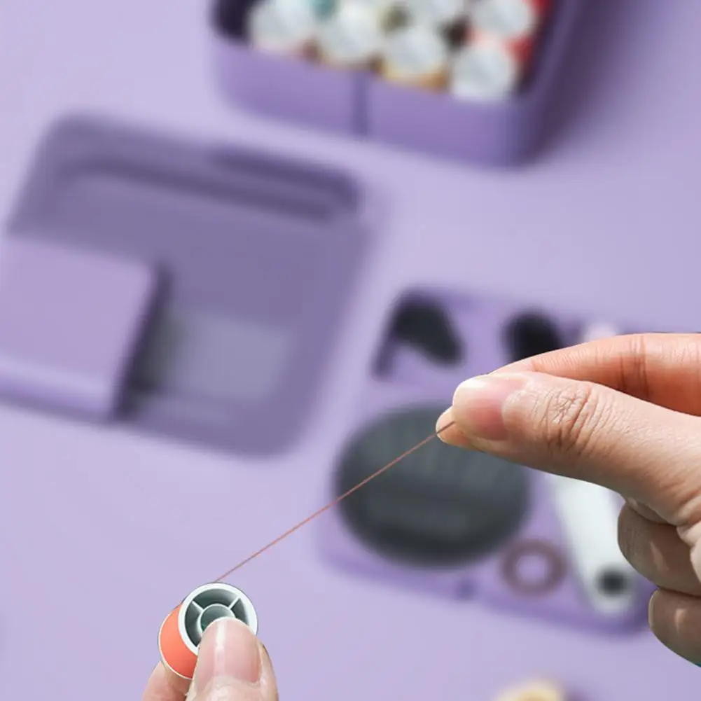 

Durable Sewing Kit Reused Lightweight Needle Scissors DIY Sewing Tools Stable Sewing Storage Box Dormitory Supply