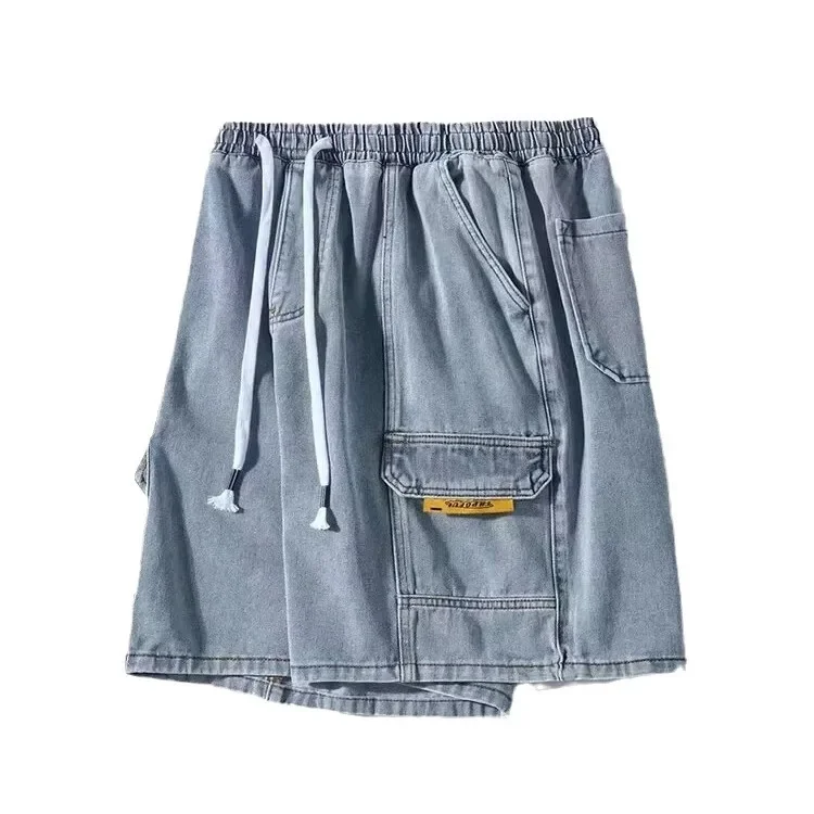 Летние серые джинсы. Мужские прямые брюки свободного кроя. Тяжелые штаны.