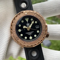 new bronze mechanical watch steeldive sd1975s v2 tuna can super luminous 30bar waterproof nh35 movement dive wristwatch for men