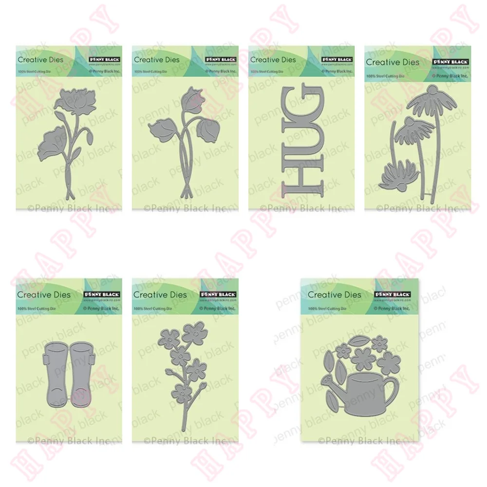 

Metal Cutting Dies For Scrapbook Diary Decoration Paper Craft Embossing Template DIY Handmade Watering Can Daisies Blooms Boots