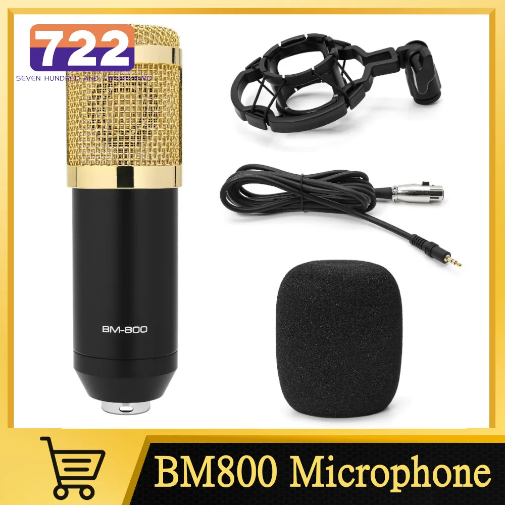 

BM 800 Microphone Professional Studio Condenser Microphone bm800 Mic For Streaming Live Podcasting PC Computer Recording