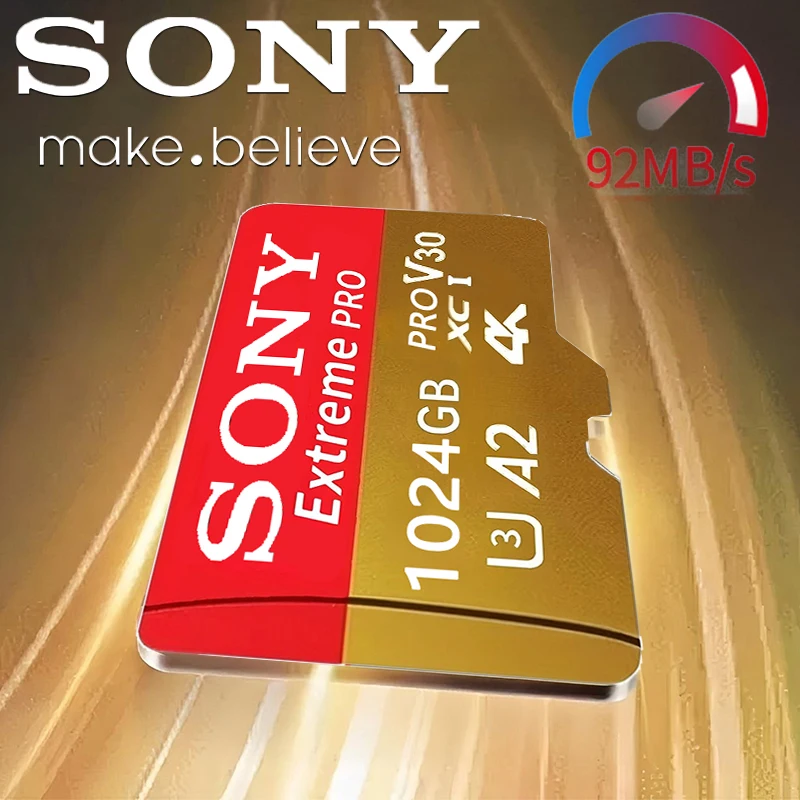 Фото Карта памяти Sony Micro SD Extreme Micro SDXC UHS-I A2 U3 4K Video, высокоскоростная карта MicroSD для камеры GoPro DJI Nintendo 202 №1
