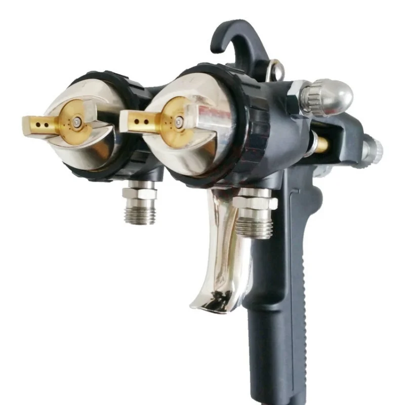 

8073 Double Head Nozzle Paint Spray Gun 1.4mm