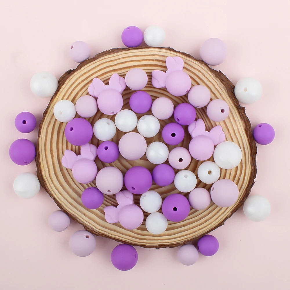 50Pcs Новый Силиконовые Бусины Мультфильм Форма Набор Для Изготовления Ювелирных