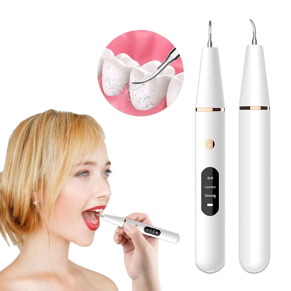 

Electric LCD Ultrasonic Tooth Scaler Dental Hygiene Calculus Scaler Whitening Oral Tooth Tartar Remover Stain Teeth Cleaner Too,