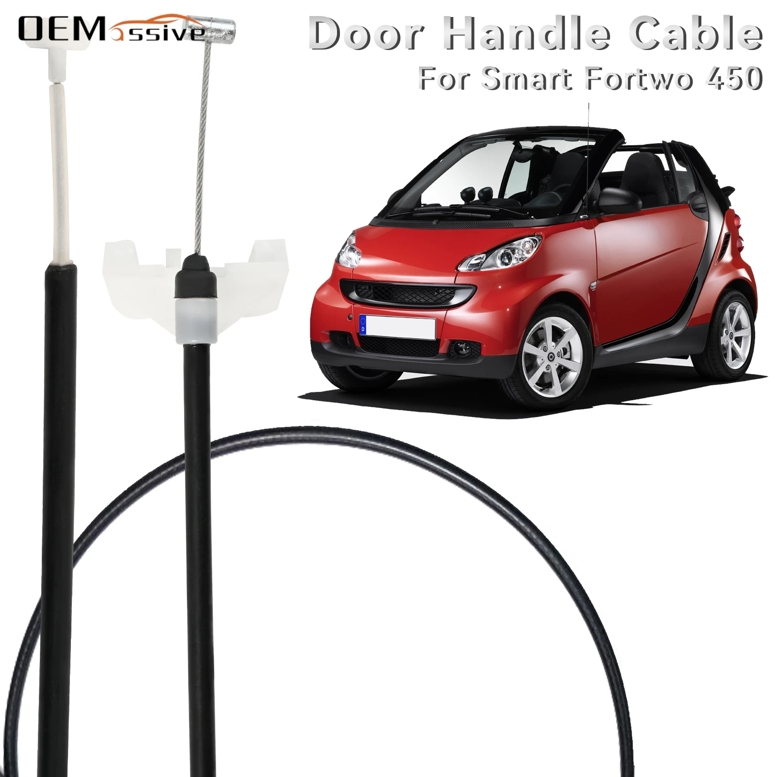 

Кабельная ручка открывания дверей, внешняя для Smart Fortwo 450 Cabrio W450 City Coupe 1998 1999 2000 2001 2002 2003 2004-2007