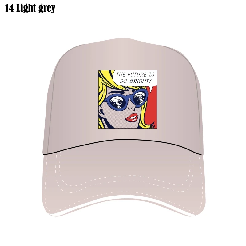 

Tessie Oshea Pop Art Bill Hats White Cap Men Custom Hat