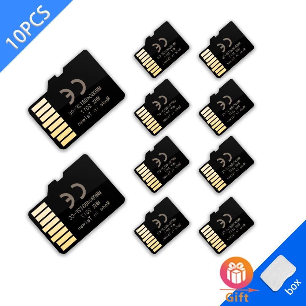 

Карта памяти Micro SD 10 шт./лот, карта памяти, класс 10, 64 ГБ, 128 ГБ, 8 ГБ, 16 ГБ, 32 ГБ, карта памяти Mini SD, TF, флэш-накопитель для телефона