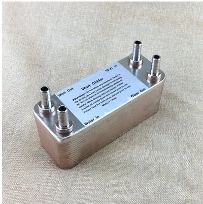 

Пластинчатый теплообменник из нержавеющей стали, охладитель сусла, 30 пластин, пивоваренный охладитель с зазубриной 1/2 дюйма