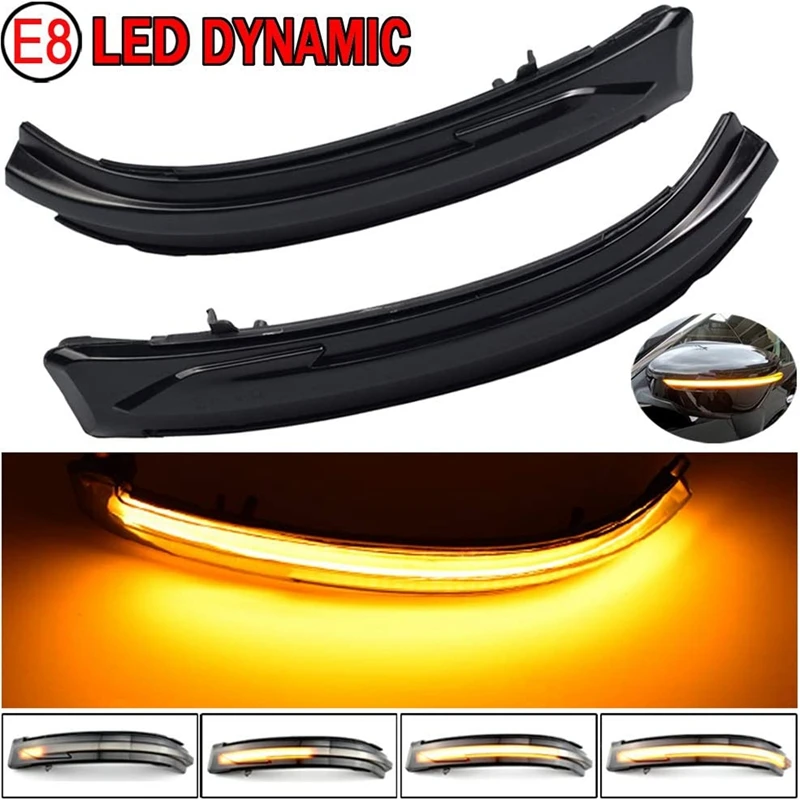 

LED Side Mirror Dynamic Turn Signal Sequential Light For Nissan X-Trail T32 Rogue Qashqai J11 Murano Z52 Juke Navara