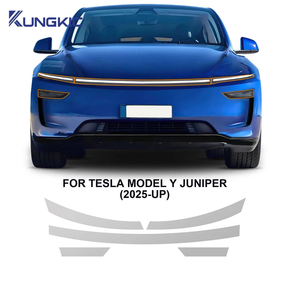 

Для Tesla Model Y Juniper Model y 2025 2026 ТПУ автомобильные фары противотуманные фары пленка для защиты краски аксессуары против царапин